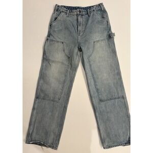 Elwood Carpenter Jeans Light Wash Wide Leg Denim Pants Mens 30 Skater